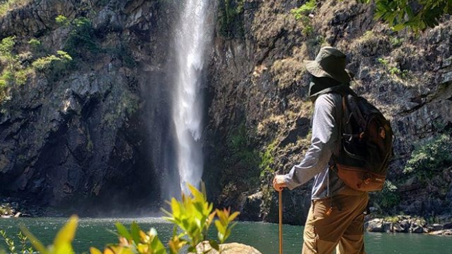 Guia TIrulipa na Cachoeira do Fundão